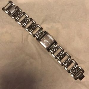 Stunning Unique Fossil Watch Diamond Accent & Box